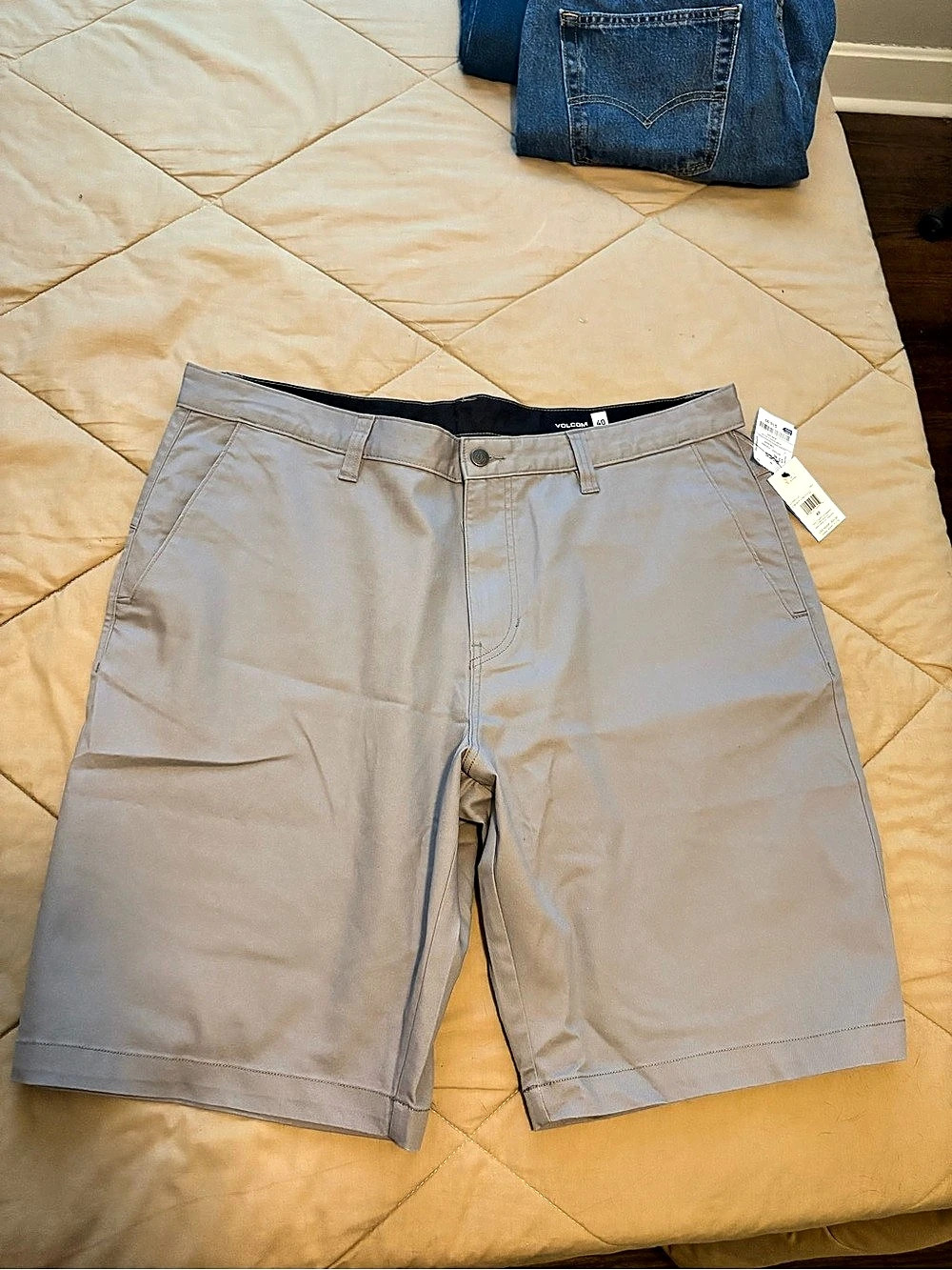 Ross Men's Flat Front Shorts in Gray Size 40 NWT